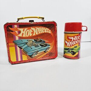 Vintage Hot Wheels Redline 1969 Metal Lunchbox & Thermos King Seeley Thermos